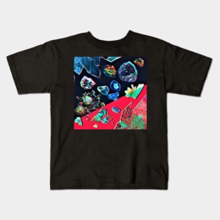 Glitchy Gemstones Kids T-Shirt